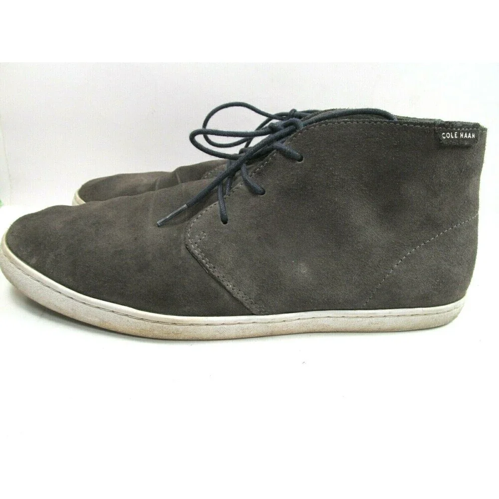 Cole Haan Gray Suede Ankle Boots Mens Size US 10.5 M